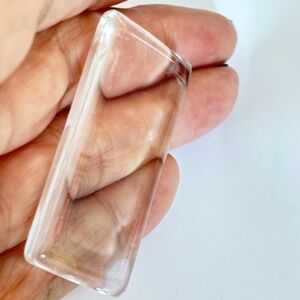 $1 Add-On Crystal Clear Rectangular Cabochon Tile 48mm x 24mm (1pc)